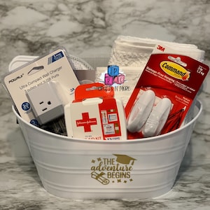 Off To College Gift Basket | The Adventure Begins | College Starter Kit |College Care Package | Graduation Gift | 2025 Graduation Gift