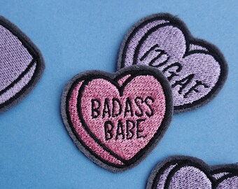 4 x 2 Iron-On BADASS GIRLS RIDE BADASS BOYS Saw-On Rayon PATCH 4 x 2 Iron-On BADASS GIRLS RIDE BADASS BOYS Saw-On Rayon PATCH