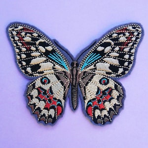 Large Butterfly Patch Embroidered Butterfly Patch Embroidery Application Insect