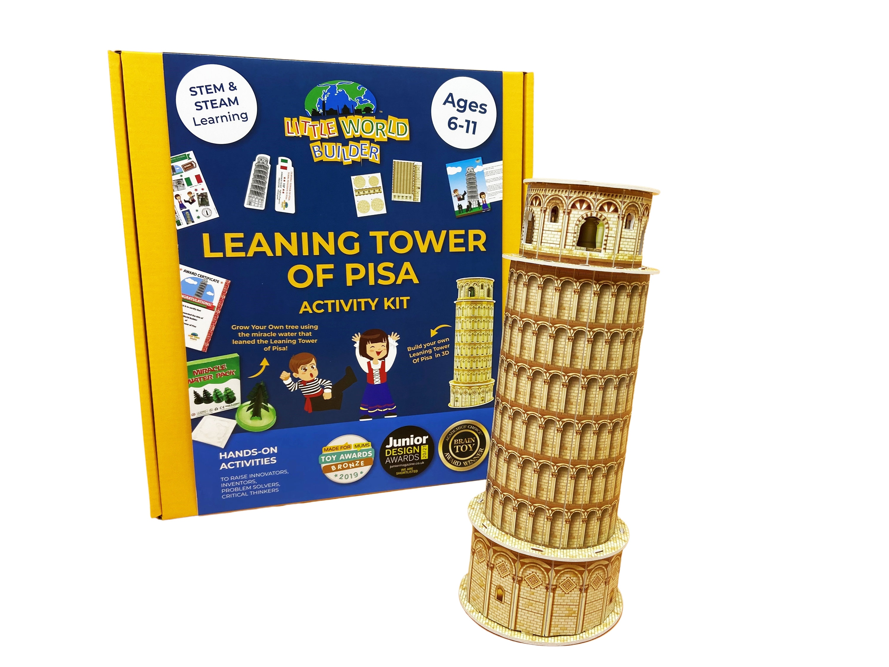 Windmill Pisa Tower 3D Puzzle boys girls Model Paper DIY educational toys 