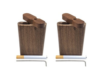 2 Pack - Wood Dugout w/One Hitter & Cleaning Tool