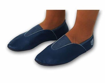 Lappade Gymnastikschuhe mit Gummipads jeansblau