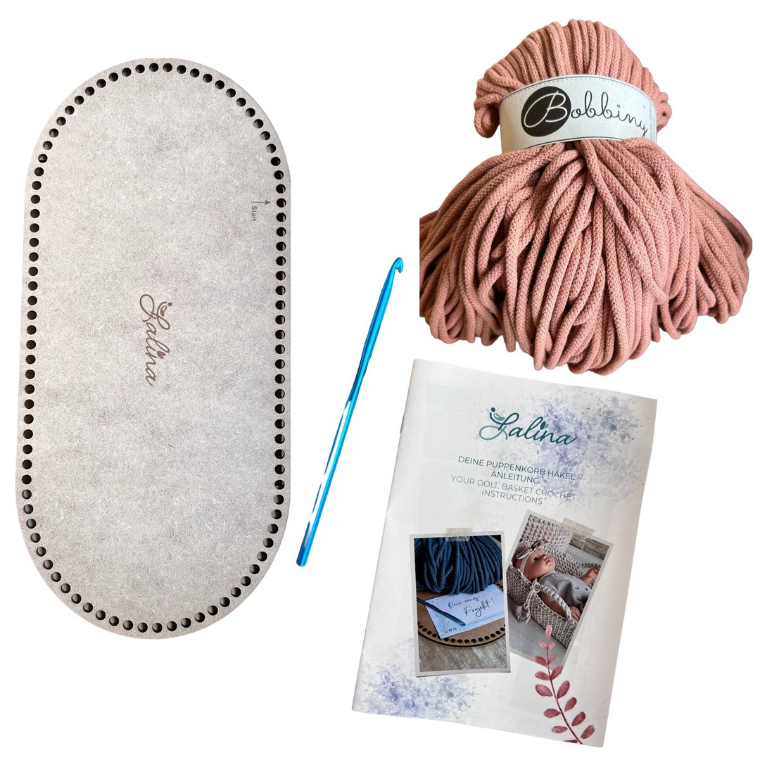 Crochet Pattern Doll Basket Pink /doll Basket DIY Blush With Etsy