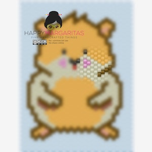 Brickstitch pattern #9Happy Hamster