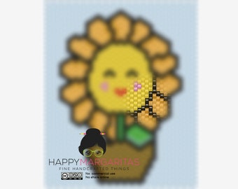 Brickstitch pattern #1Happy Sunflower