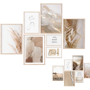 High Quality Poster Set | Aesthetics | Vintage Feeling | Beige Picture Set | 7 exquisite pictures | 4x A3 / 1x A4 / 2xA5 Pr