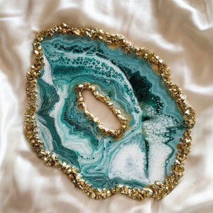 Geode wall picture / decorative tray (B stock)