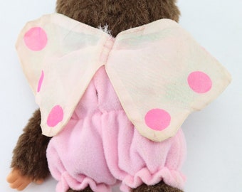 Peluche vintage Kiki le Vrai / Monchhichi Basket – Ajena / Sekiguchi – Rare - Jeux & Jouets