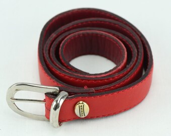 ヴィンテージ カルティエ ボルドー レザーベルト（男女兼用）美しい