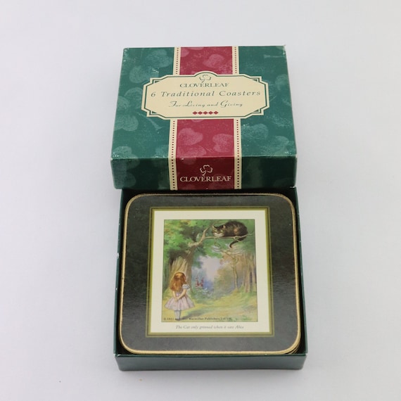 Vintage Clover leaf table mats and coasters in boxes made in UK As