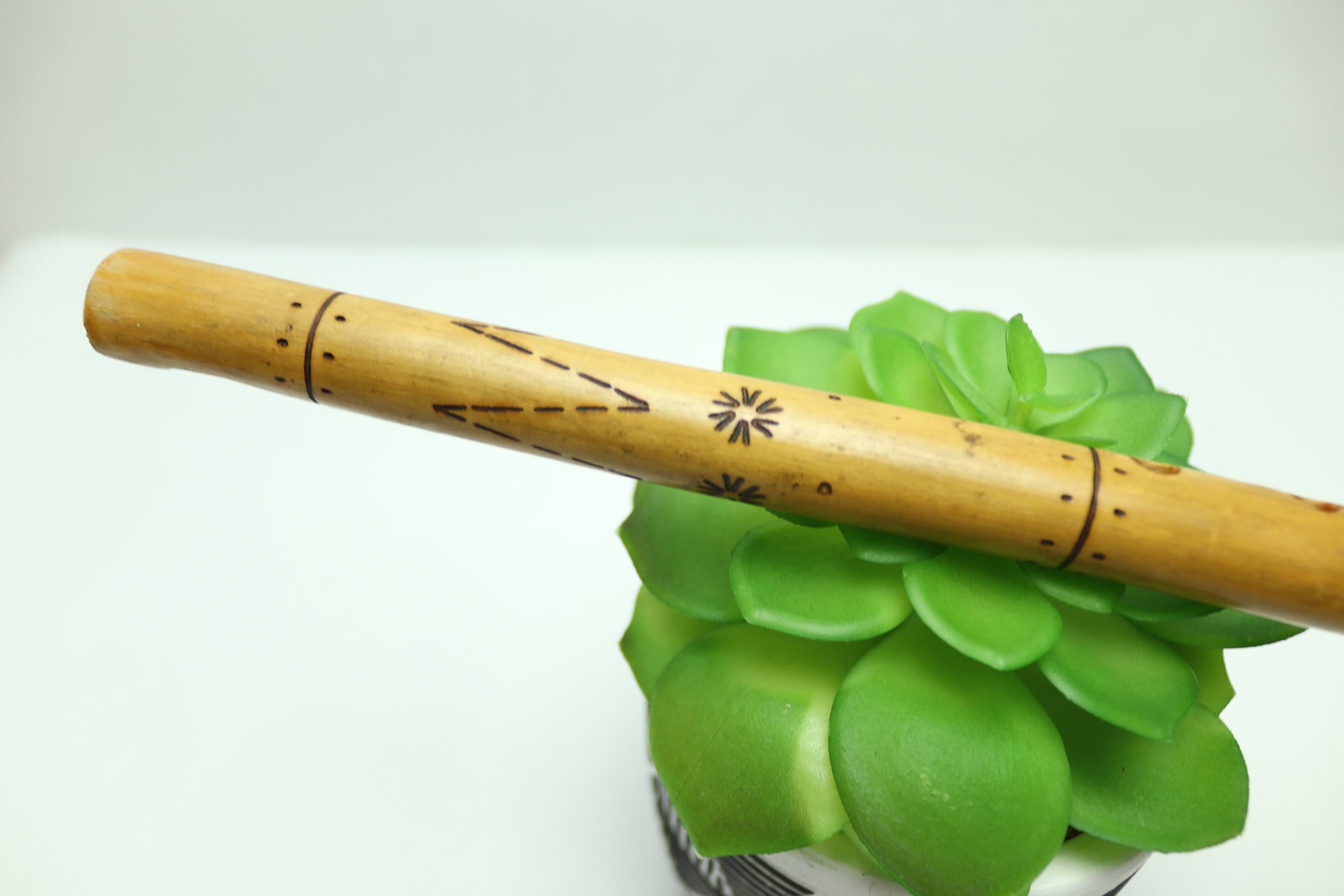 Flûte Verticale En Bambou Pour Enfants & Débutants - 9 Trous - Longueur 44 Cm - Instrument De Musique Traditionnel - Cadeau