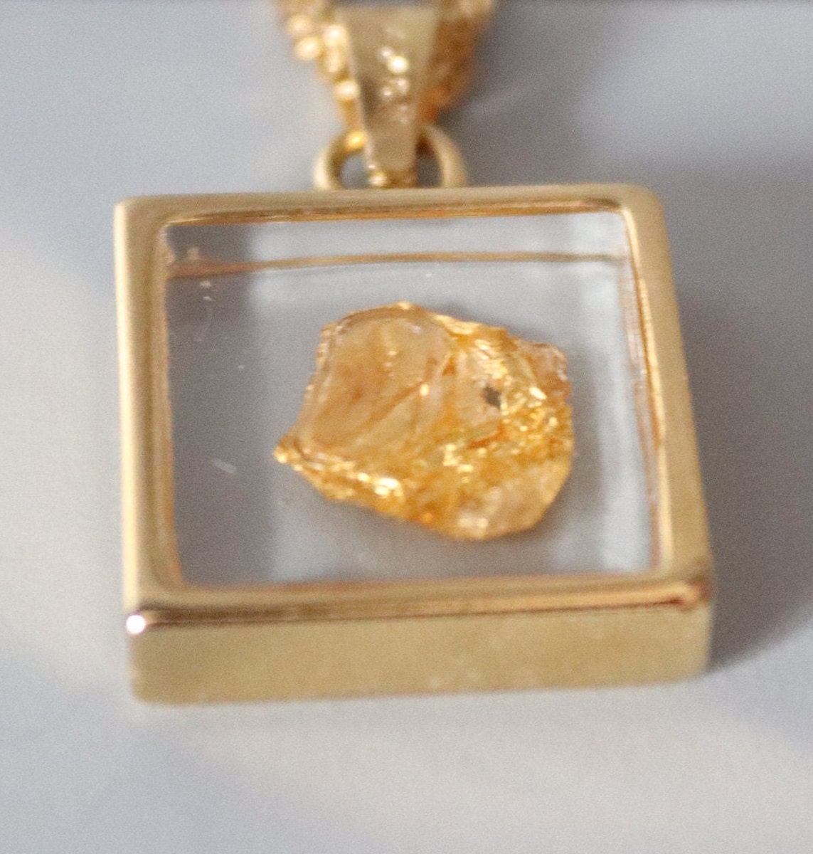 Pendentif Branche de Laurier, Or Jaune 750