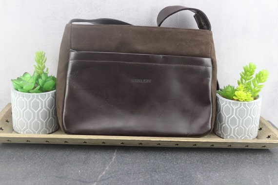 Brown vintage leather handbag for women brand ART… - image 4
