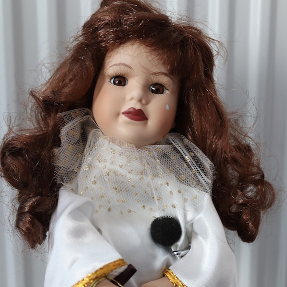 Ancienne POUPÉE AUTOMATE tête et mains en porcelaine