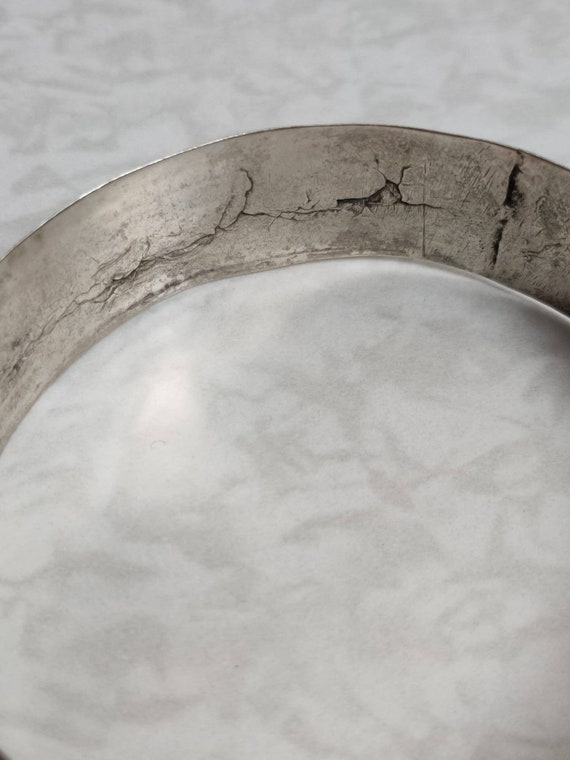 Bracelet artisanal berbère touareg vintage en arg… - image 8