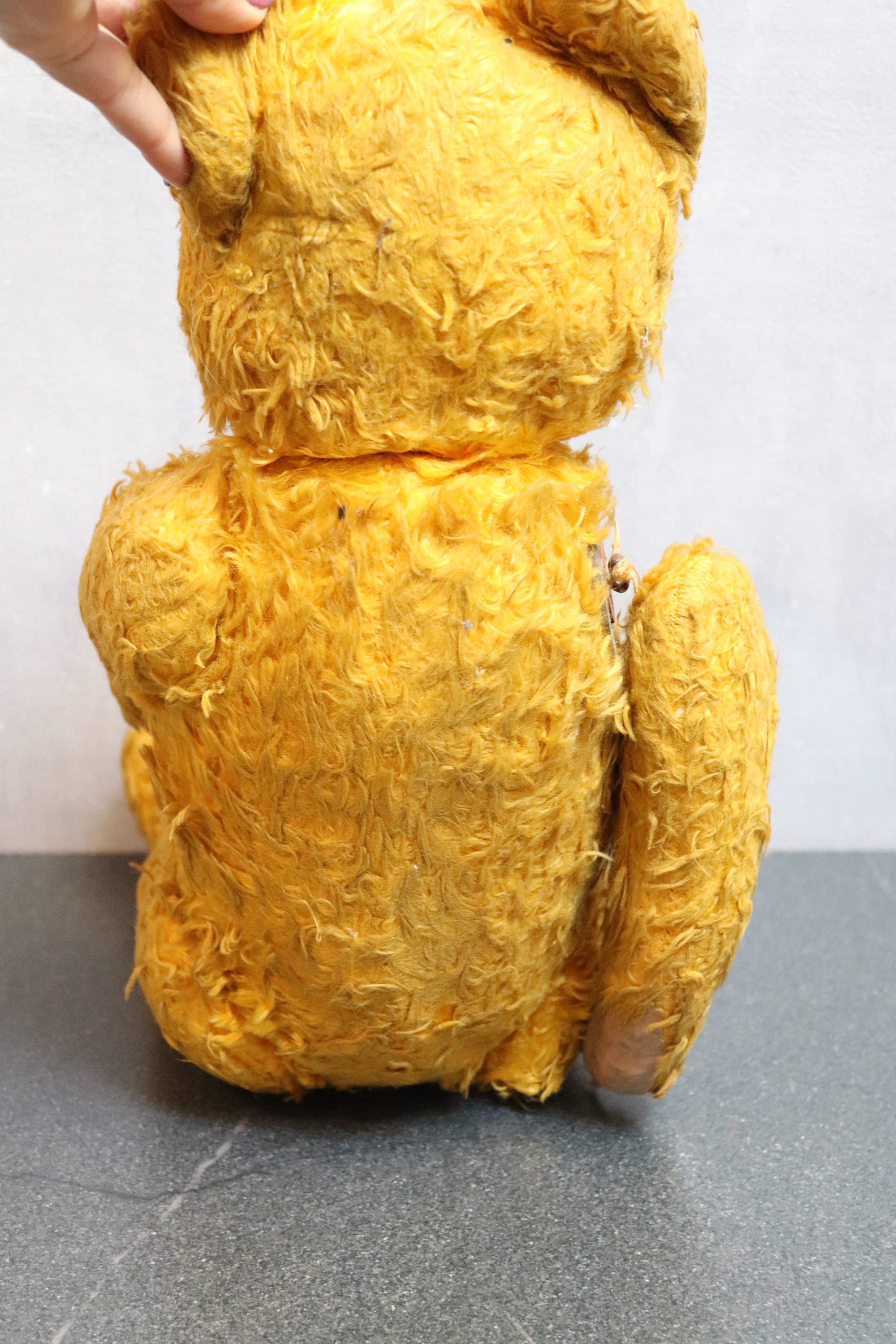copia de Oso de Peluche Vintage Naranja Blanco TEDDY Bear Sticks Out Tongue 4