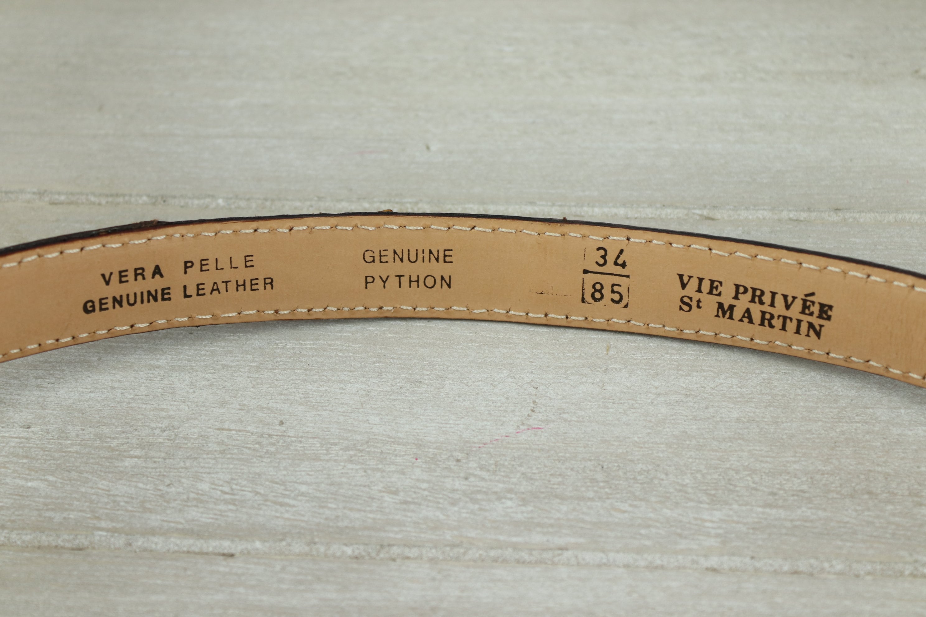 Genuine Leather Brown Belt/vintage Belt Private Life St  display picture 1