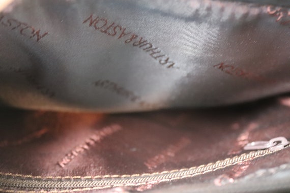 Brown vintage leather handbag for women brand ART… - image 10