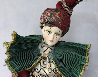 番号付きヴィンテージ磁器人形、アンティークコレクター人形、磁器の