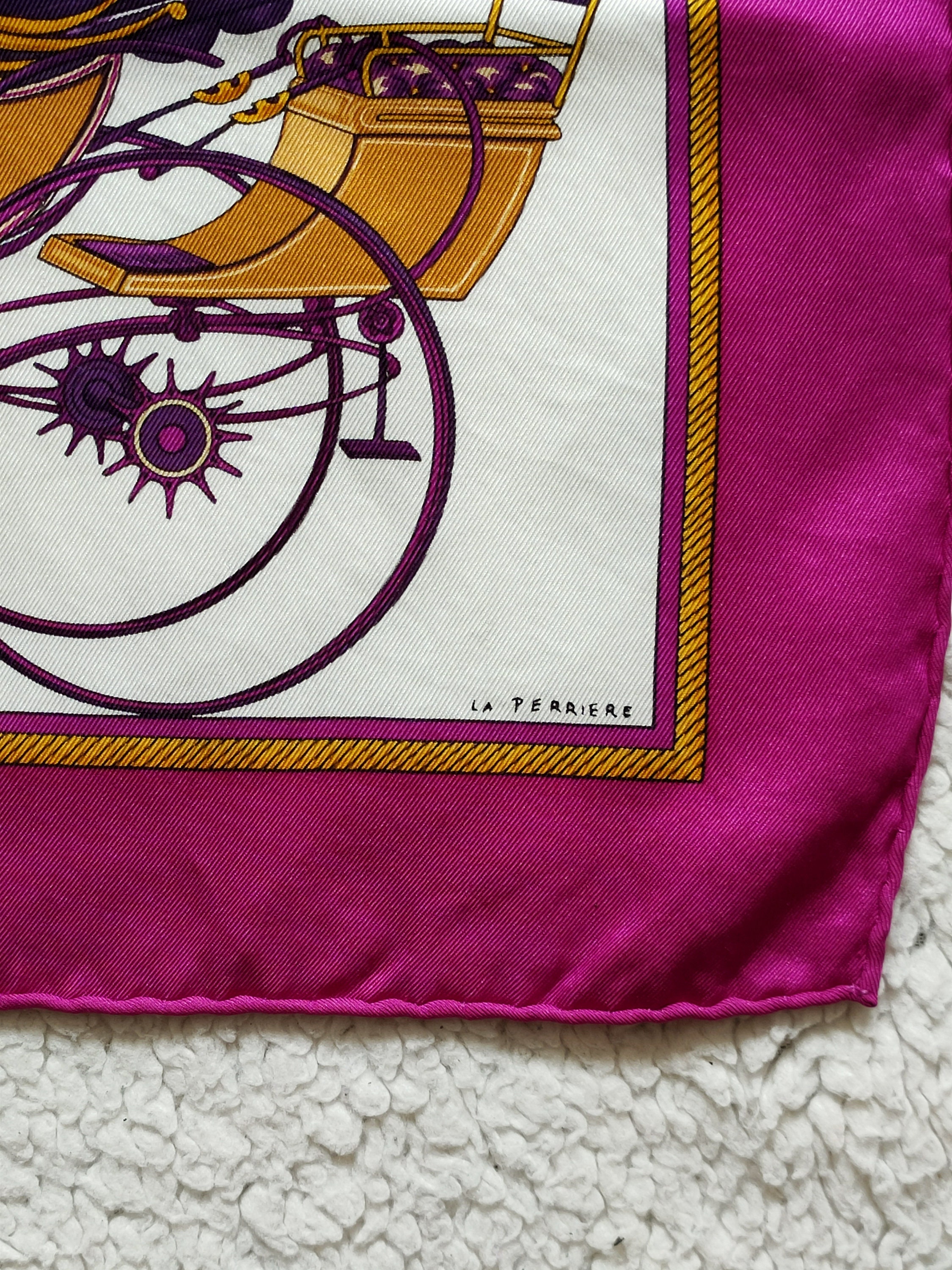 Foulard Carré En Soie 100% Vintage - Motif Géométrique Multicolore, Style Gavroche, Très Bon État