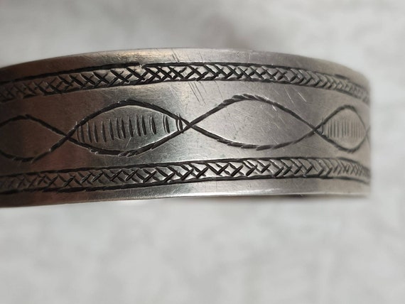 Bracelet artisanal berbère touareg vintage en arg… - image 6