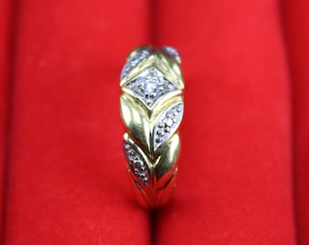 Gold-plated ring with hallmark, vintage gold-plated ring for women, women's ring, gift for women, Valentine's Day gift