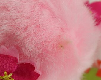 Peluche Kiki (Monchhichi) Vintage 1974 Par Ajena Sekiguchi – Rose Pastel 19 Cm