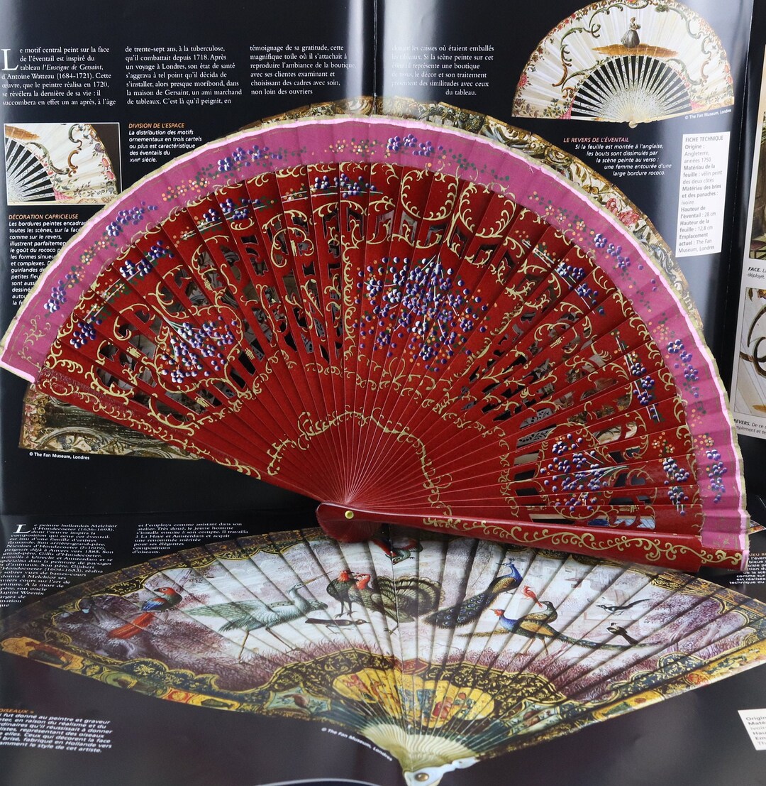 XKMY Éventail De Mariée, 90 X 160 Cm, Papier Chinois, Support Mural, Grande Décoration, Motif Dentelle, Idéal Pour Mariage, Fête Gatsby, Cosplay