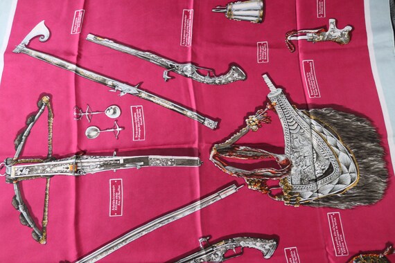 Vintage scarf from J.F Sommer collection in real … - image 5