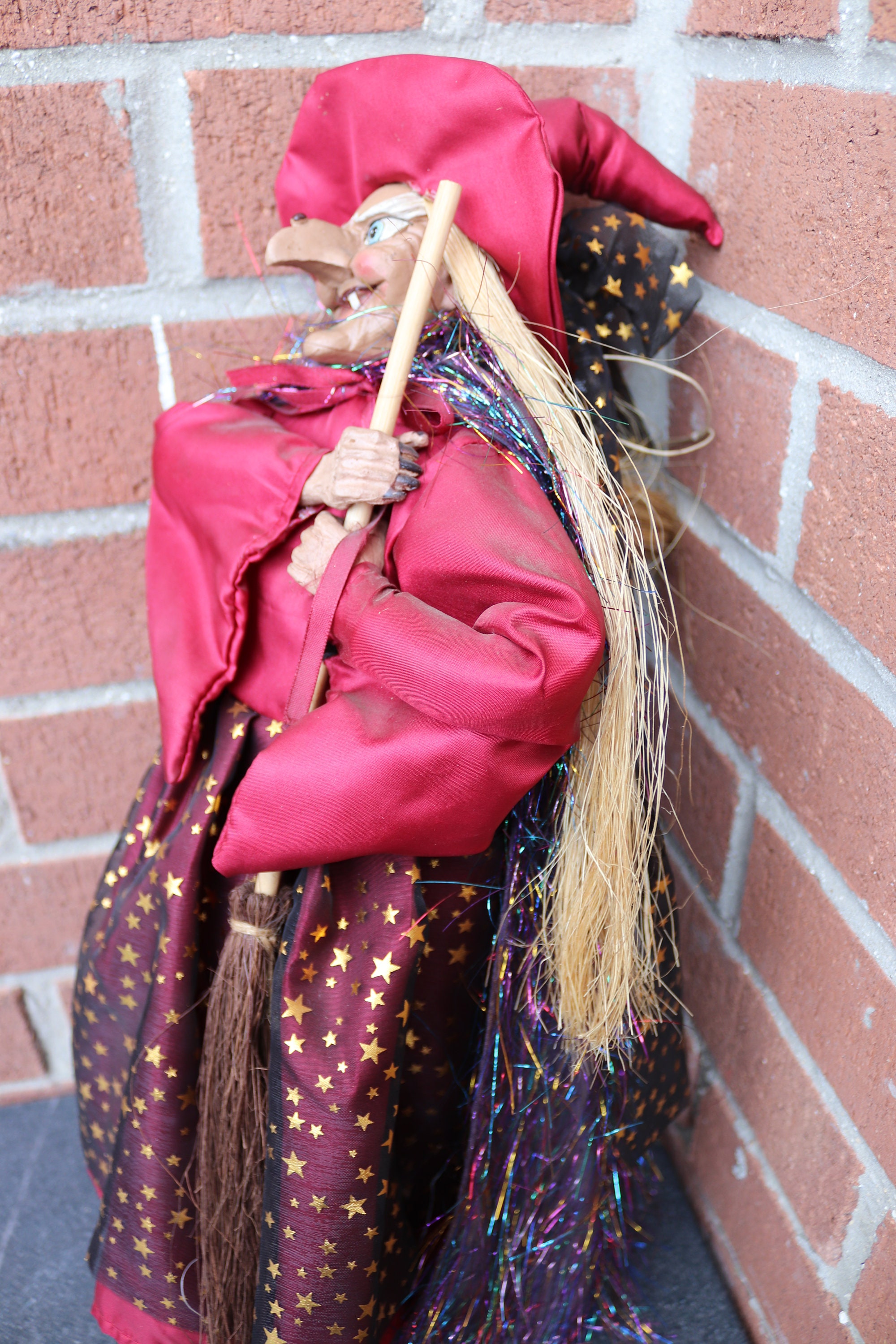 Large Decorative Vintage Kitchen Witch to Hang Old Handmade - Etsy