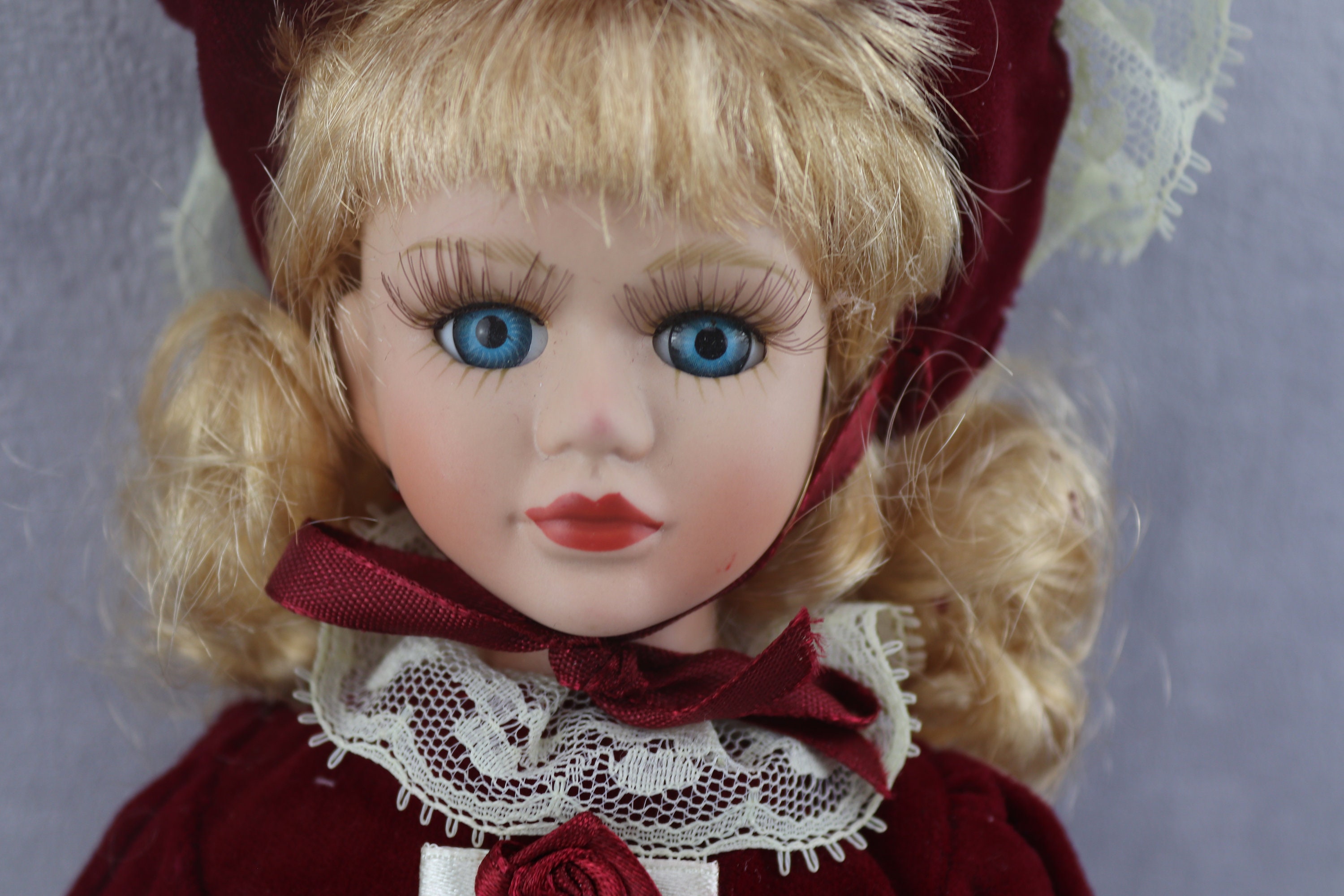 Vintage porcelain doll, antique porcelain doll, collectible doll, porcelain figurine, figurine collection, doll