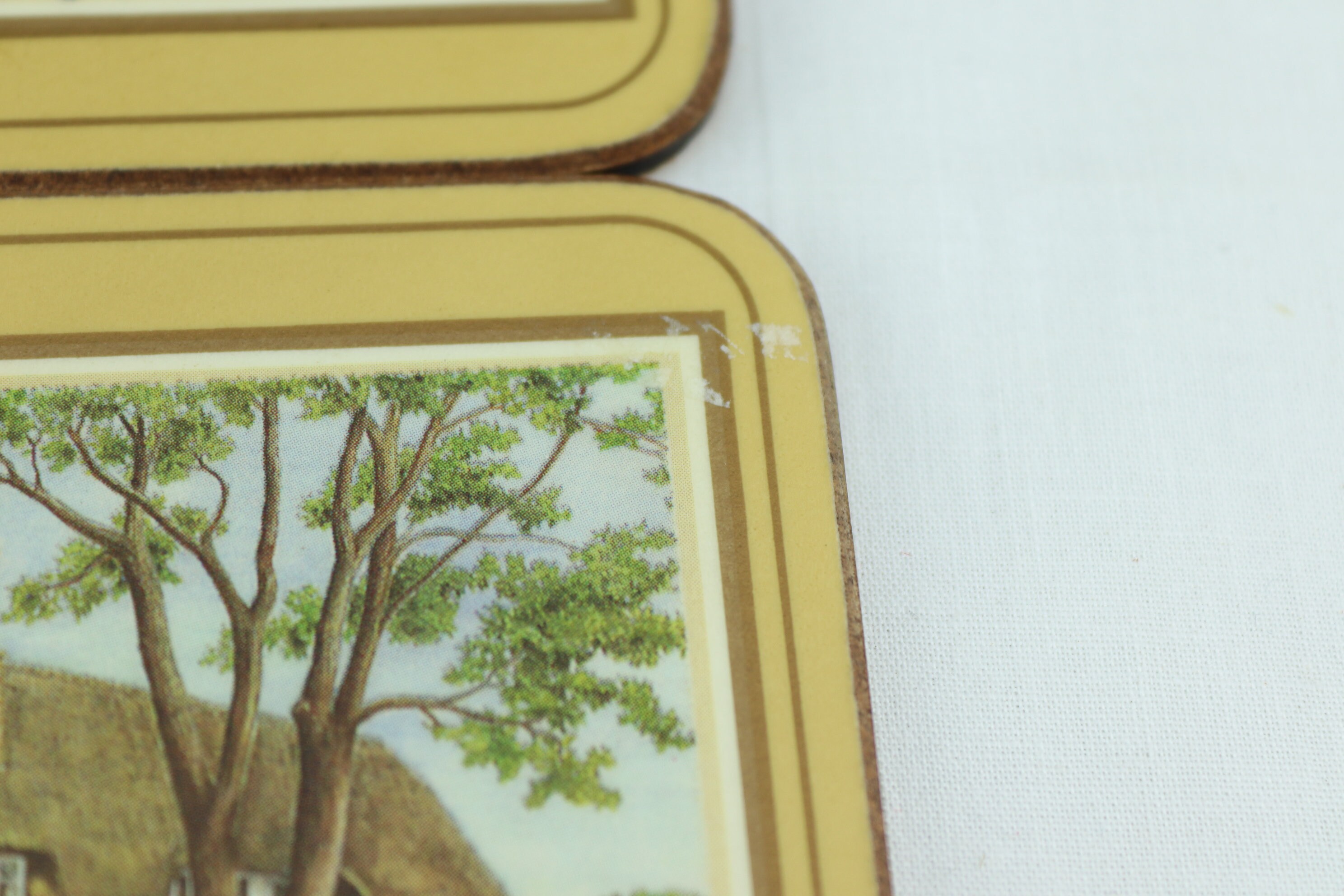 12 Sous-verres Vintage Anglais Pimpernel - Thème Cottage - Années 80