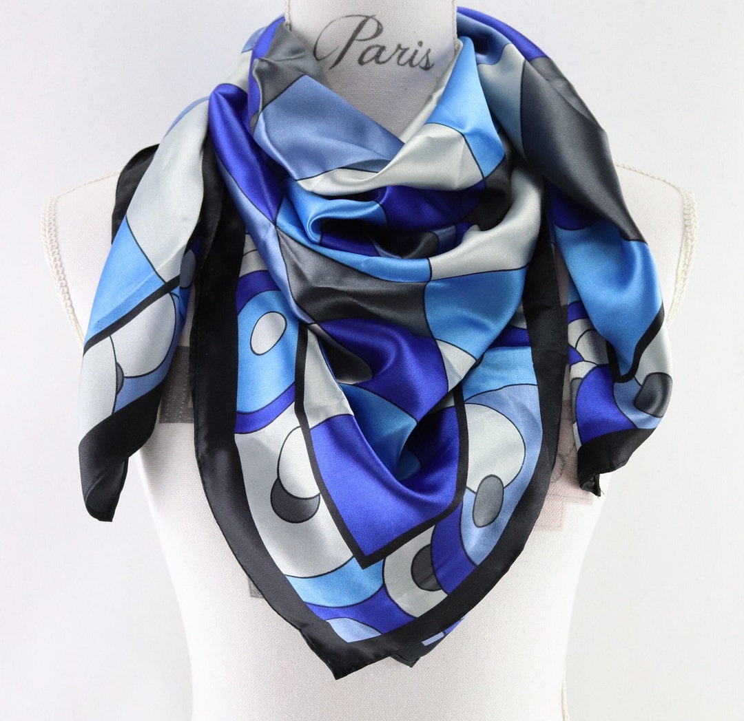 Foulard La Maison Du Jerey En Satin 120x28 Cm – Multicolore – Fabrication Française
