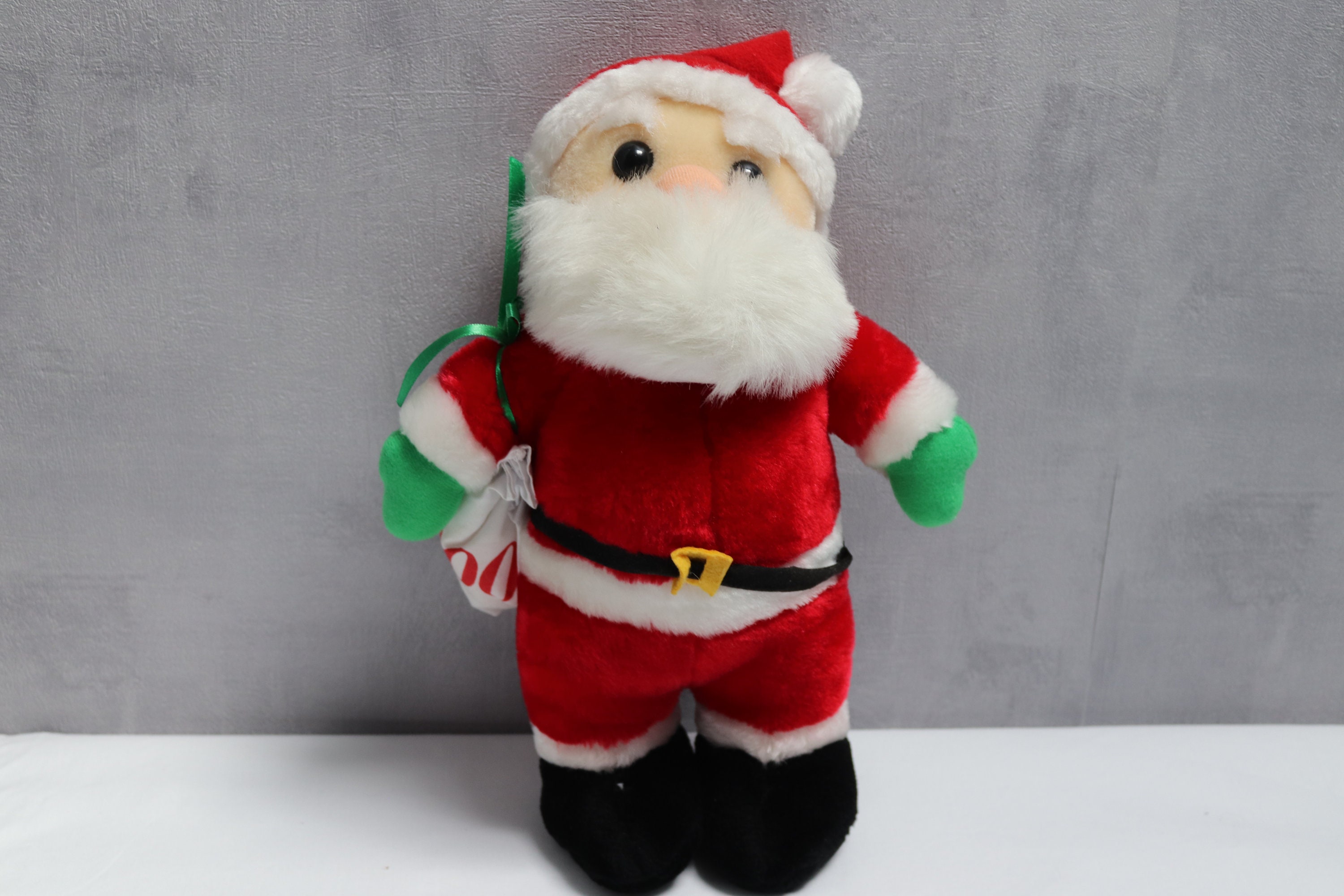 SteiffLittle Santa 2000 ぬいぐるみ Vintage Collectible Santa Claus From the 2000s Made in France