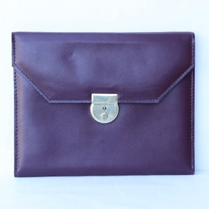 Porte documents en cuir ancien Etsy France