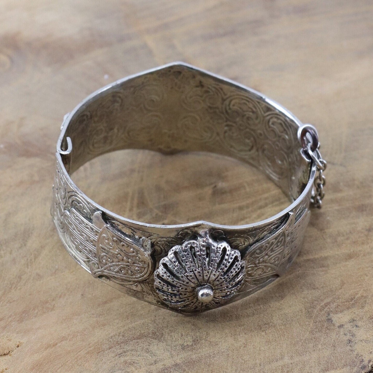 Bracelet Manchette Ajustable En Argent Berbère - Bijou Ethnique Neuf Avec étiquettes