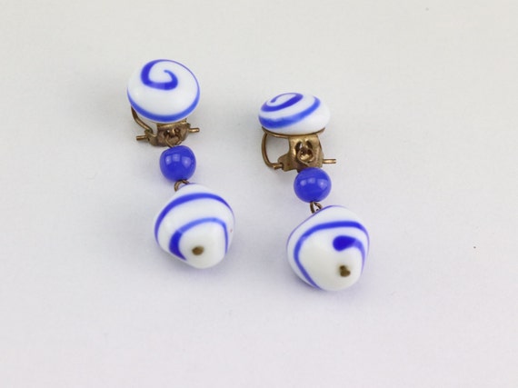 Boucles d'oreilles pendantes clip vintages, bijou… - image 5