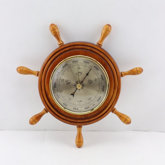 Barometre Leroy Merlin Baromètre 3-en-1 Doré - Météo Intérieur/extérieur - 13cm - Cadran Facile à Lire Thermometre Interieur Exterieur