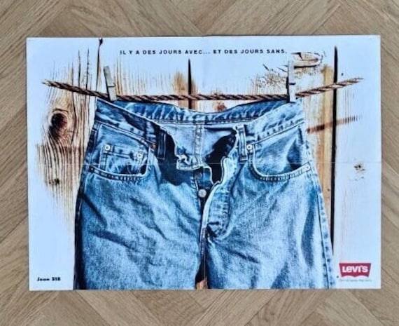 その他 VINTAGE Levi's 80s advertising POSTER Vintage Levi's Poster : Archival Quality Art Print | eBay