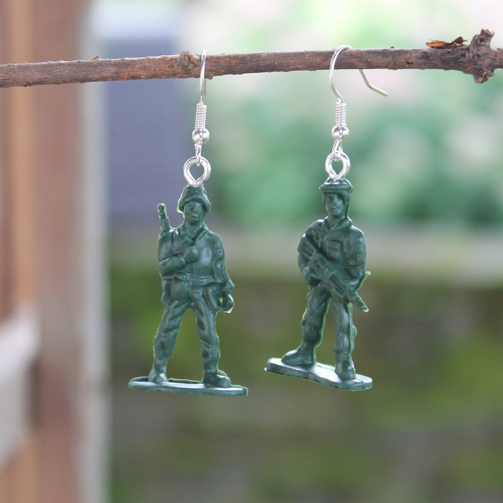 Army Men Earrings Etsy