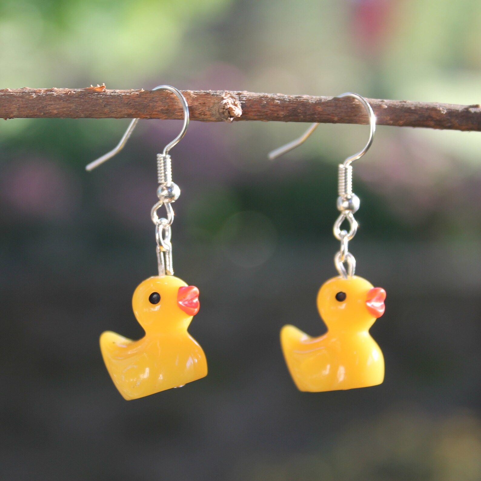 Duck earrings Etsy