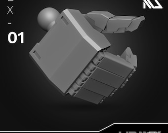 HDM+EX Square Finger Type Hands (Set B: Saber Holding, Open, and Trigger Finger Hands) for 1/144 & 1/100 Scale Mecha Model Kits