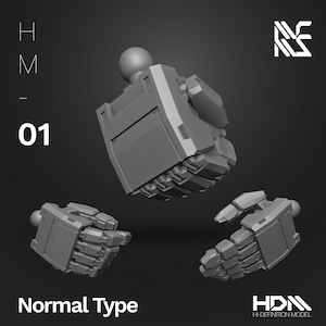 HDM Normal Type Hands [Ver. 2] for 1/144 & 1/100 Scale Mecha Model Kits