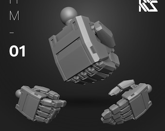 HDM Normal Type Hands [Ver. 2] for 1/144 & 1/100 Scale Mecha Model Kits