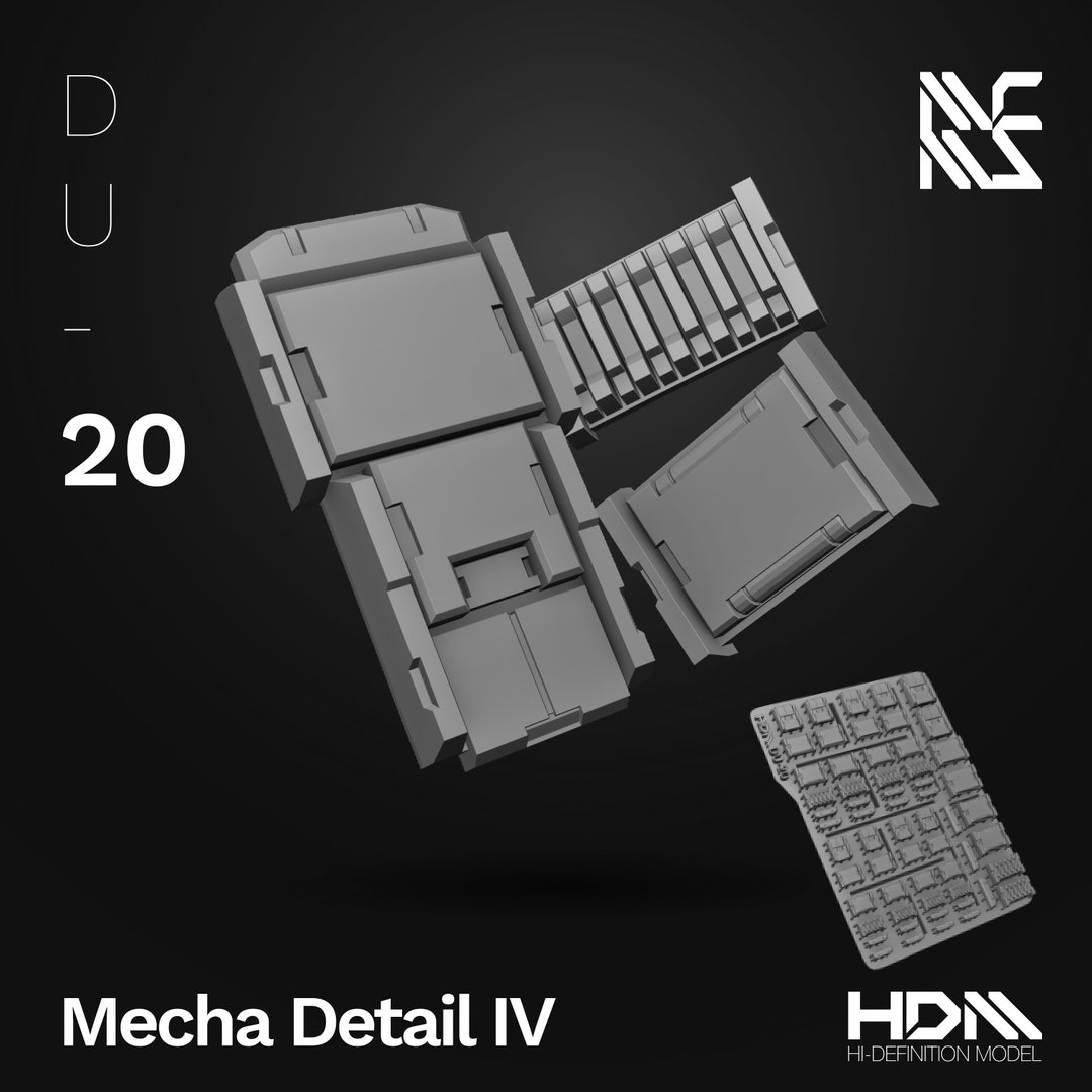 HDM Detail Up Mecha Frame Detail IV voor Mecha Model Kits - Etsy België