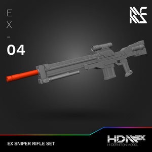 HDM+EX Sniper Rifle for 1/144 Scale Mecha Model Kits