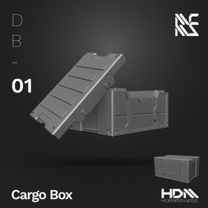 HDM Diorama Cargo Box Set for 1/144 & 1/100 Scale Mecha Model Kits