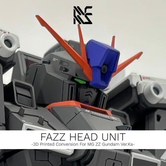 1/100スケール FAZZディテールアップヘッド（MG ZZ Ver.Ka用） - Etsy 日本