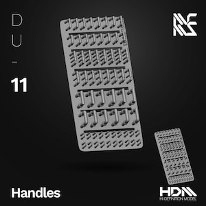 HDM Detail Up Handles for Mecha Model Kits