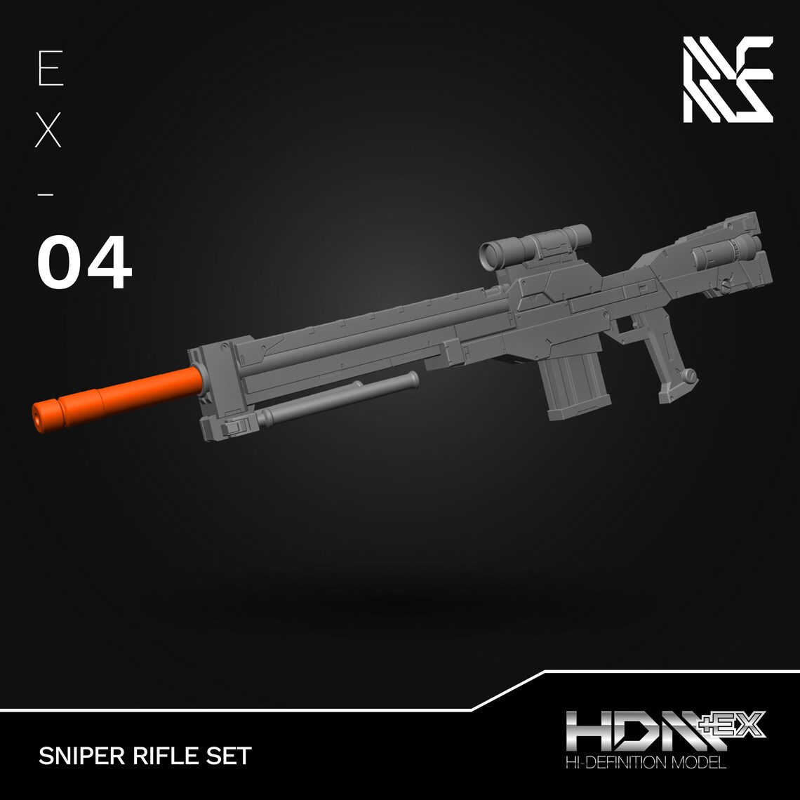 Mecha Rifle HDM+EX Sniper Rifle for 1/144 Scale Mecha Model Kits - Etsy